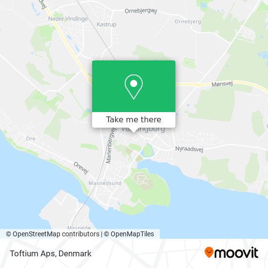 Toftium Aps map