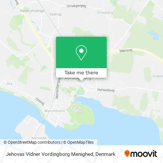 Jehovas Vidner Vordingborg Menighed map