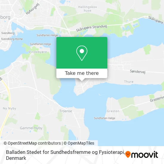 Balladen Stedet for Sundhedsfremme og Fysioterapi map