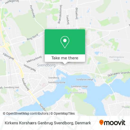 Kirkens Korshærs Genbrug Svendborg map