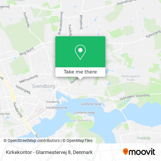 Kirkekontor - Glarmestervej 8 map