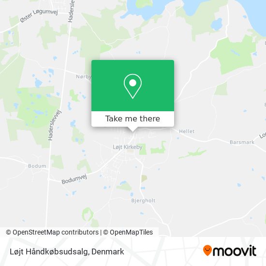 Løjt Håndkøbsudsalg map