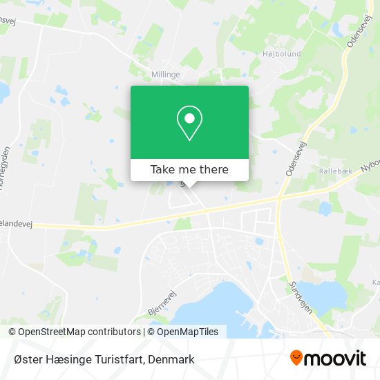 Øster Hæsinge Turistfart map