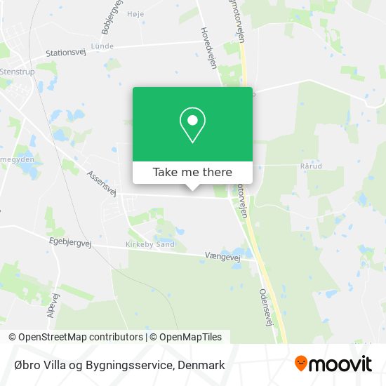 Øbro Villa og Bygningsservice map