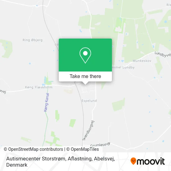 Autismecenter Storstrøm, Aflastning, Abelsvej map