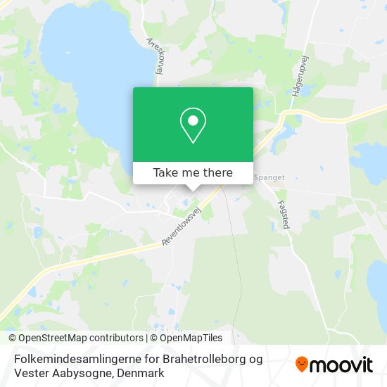 Folkemindesamlingerne for Brahetrolleborg og Vester Aabysogne map