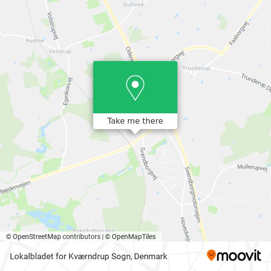Lokalbladet for Kværndrup Sogn map