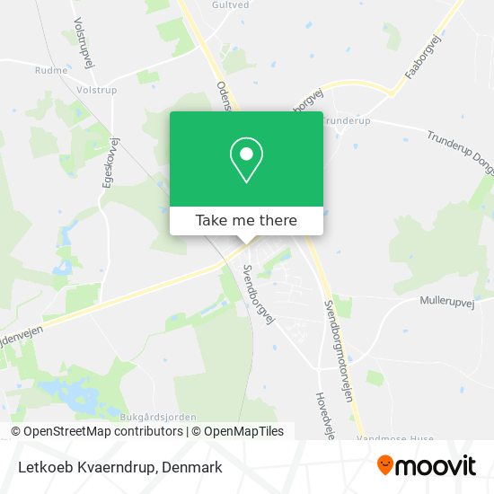 Letkoeb Kvaerndrup map