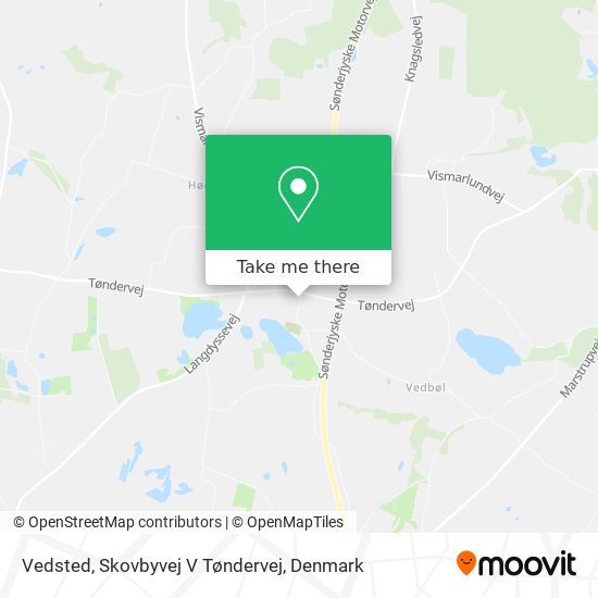 Vedsted, Skovbyvej V Tøndervej map