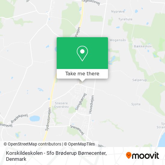 Korskildeskolen - Sfo Brøderup Børnecenter map