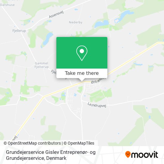 Grundejerservice Gislev Entreprenør- og Grundejerservice map