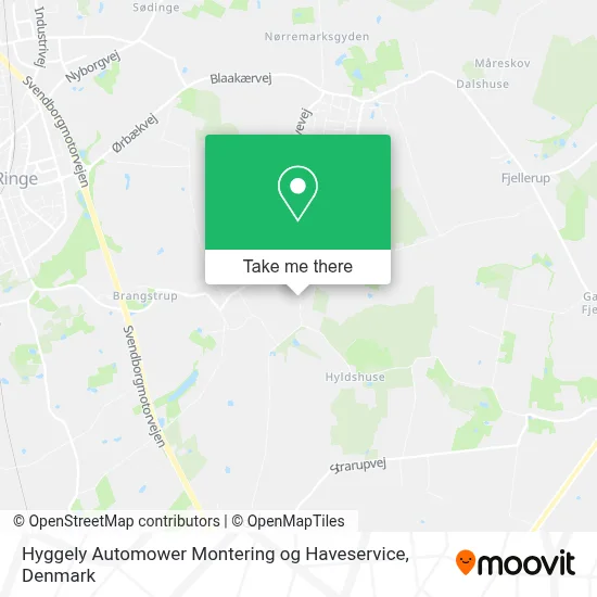 Hyggely Automower Montering og Haveservice map