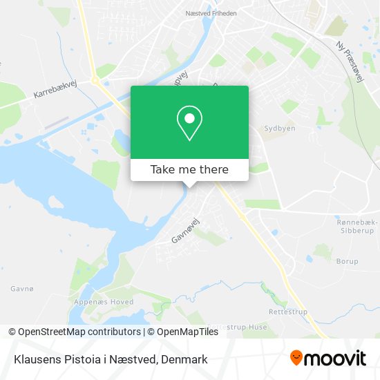 Klausens Pistoia i Næstved map