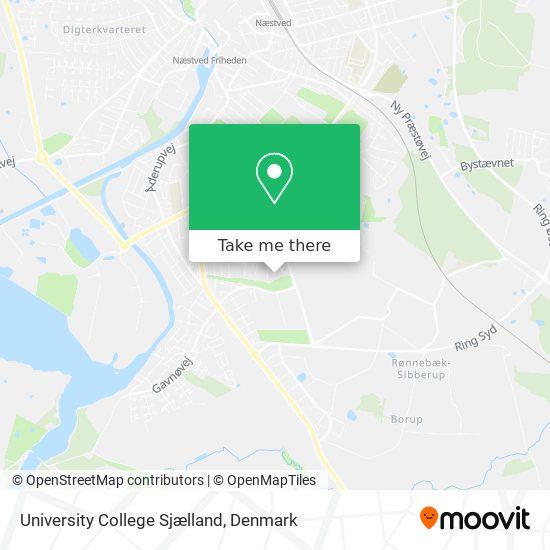 University College Sjælland map