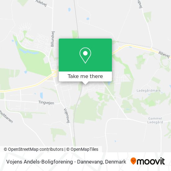 Vojens Andels-Boligforening - Dannevang map