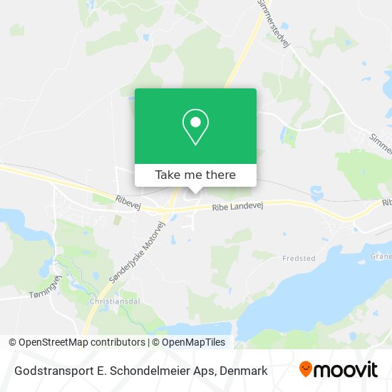 Godstransport E. Schondelmeier Aps map