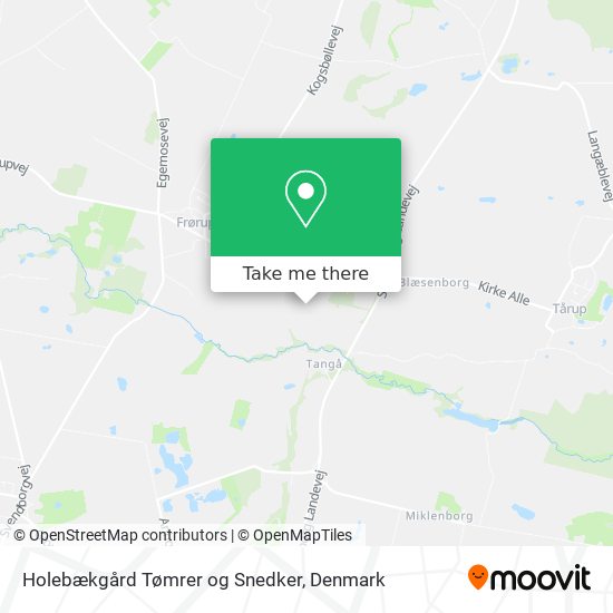 Holebækgård Tømrer og Snedker map