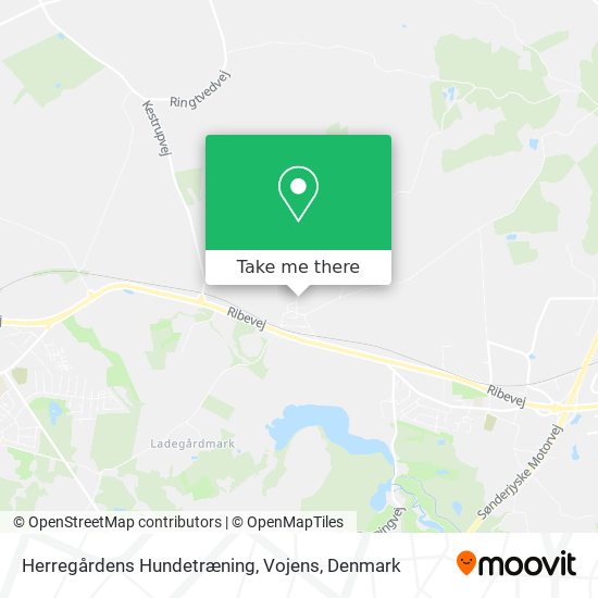 Herregårdens Hundetræning, Vojens map