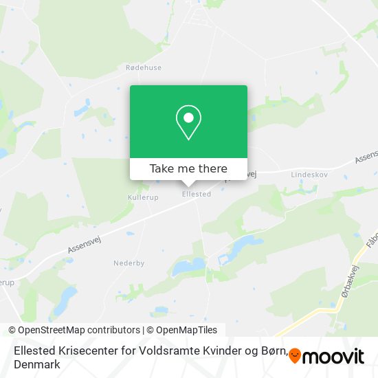 Ellested Krisecenter for Voldsramte Kvinder og Børn map