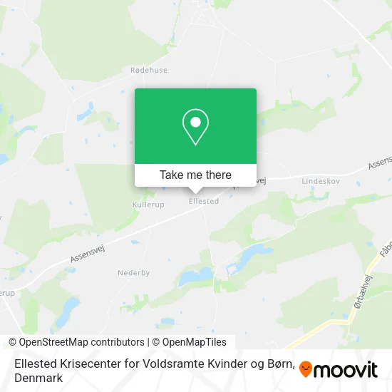 Ellested Krisecenter for Voldsramte Kvinder og Børn map