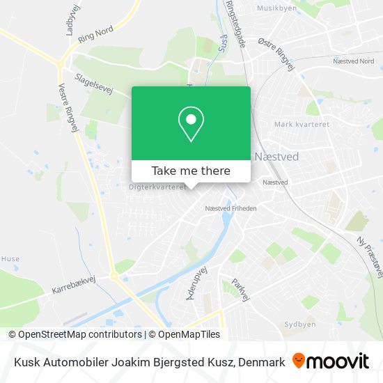 Kusk Automobiler Joakim Bjergsted Kusz map