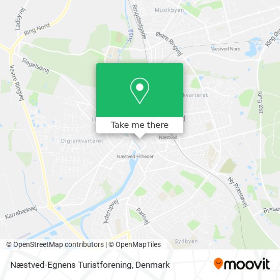 Næstved-Egnens Turistforening map