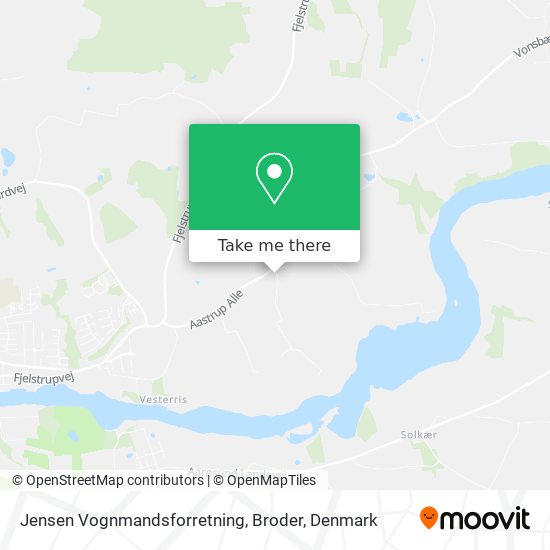 Jensen Vognmandsforretning, Broder map