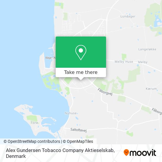 Alex Gundersen Tobacco Company Aktieselskab map