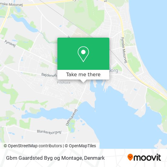 Gbm Gaardsted Byg og Montage map