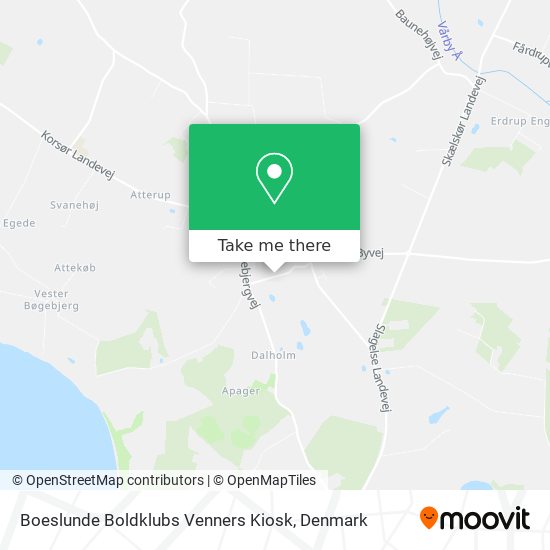 Boeslunde Boldklubs Venners Kiosk map