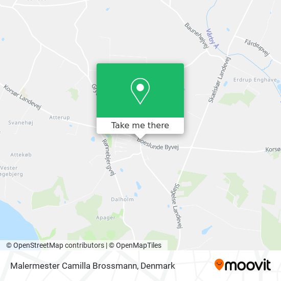 Malermester Camilla Brossmann map