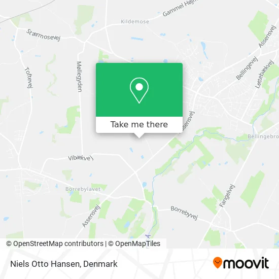 Niels Otto Hansen map