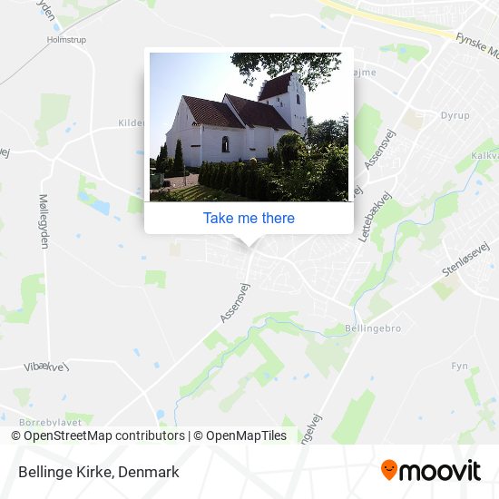 Bellinge Kirke map