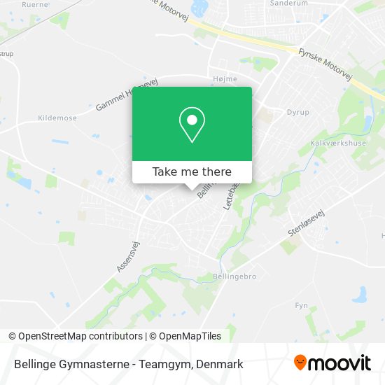 Bellinge Gymnasterne - Teamgym map