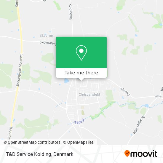 T&D Service Kolding map