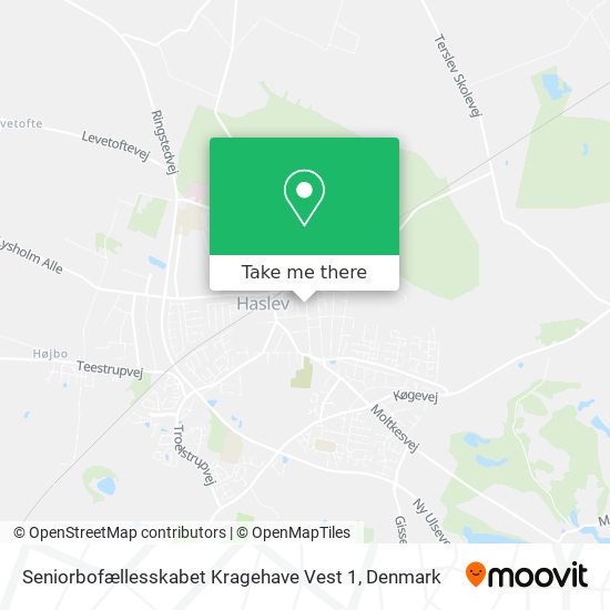 Seniorbofællesskabet Kragehave Vest 1 map