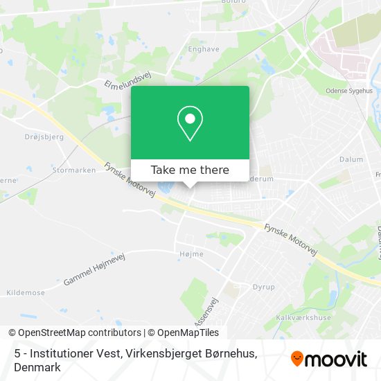 5 - Institutioner Vest, Virkensbjerget Børnehus map