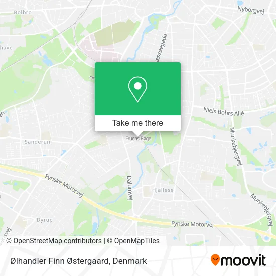 Ølhandler Finn Østergaard map