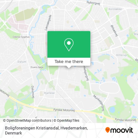 Boligforeningen Kristiansdal, Hvedemarken map
