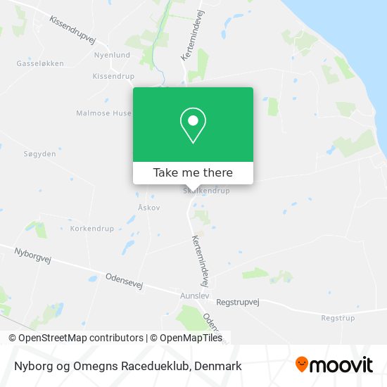 Nyborg og Omegns Racedueklub map