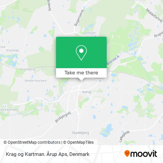 Krag og Kartman. Årup Aps map