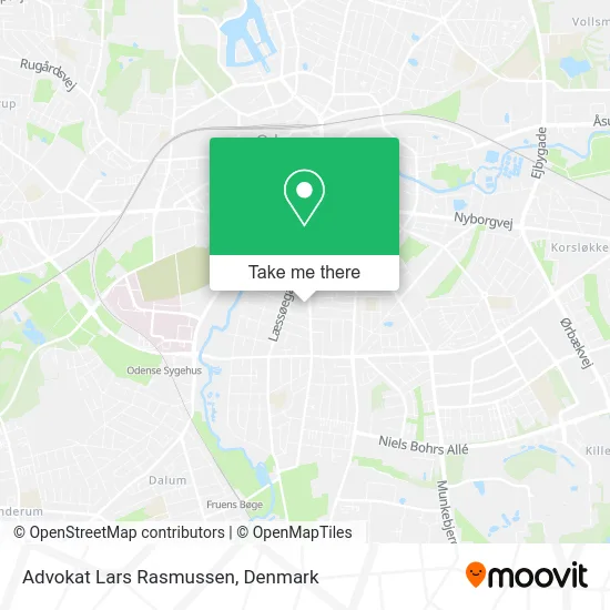 Advokat Lars Rasmussen map