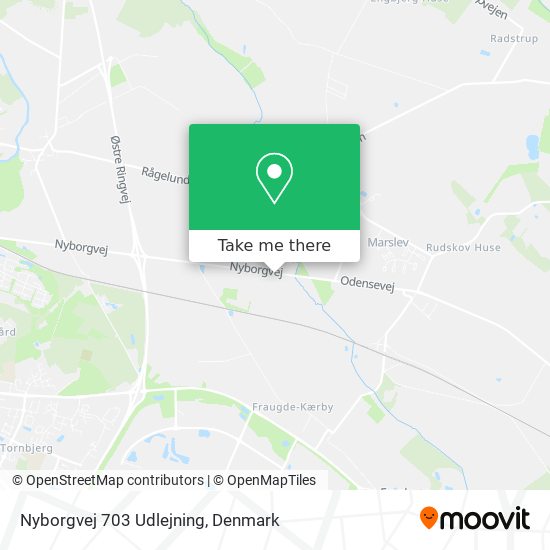 Nyborgvej 703 Udlejning map
