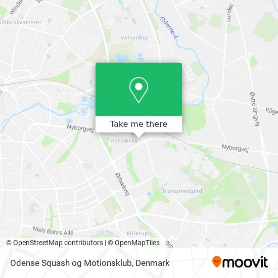 Odense Squash og Motionsklub map