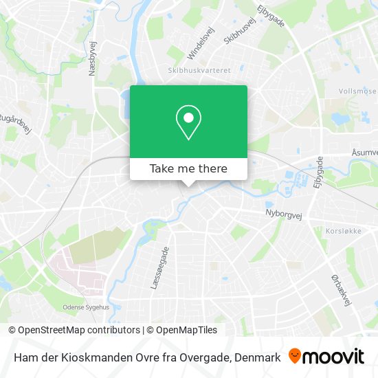 Ham der Kioskmanden Ovre fra Overgade map