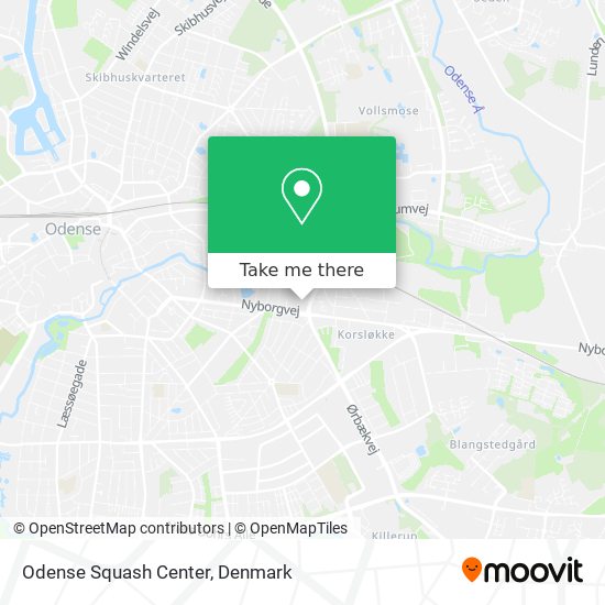 Odense Squash Center map