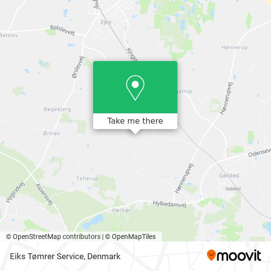 Eiks Tømrer Service map