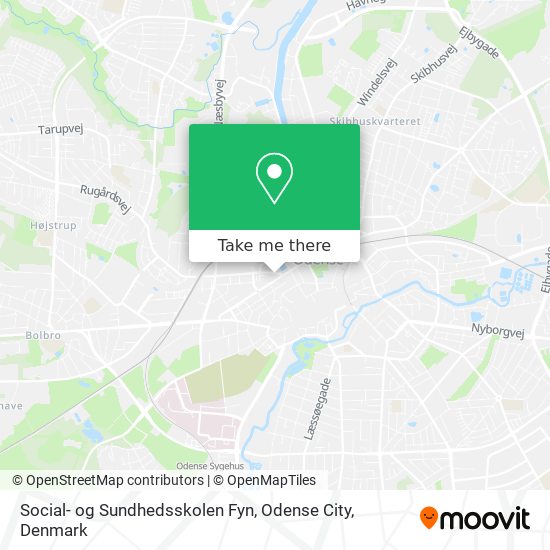 Social- og Sundhedsskolen Fyn, Odense City map