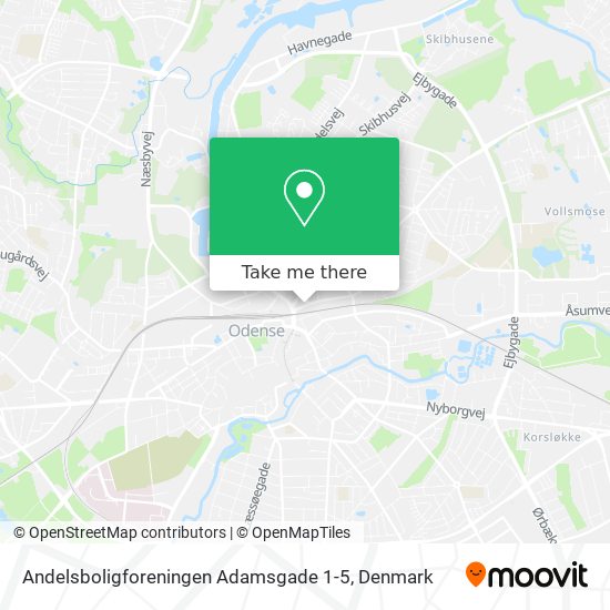 Andelsboligforeningen Adamsgade 1-5 map