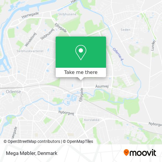 Mega Møbler map